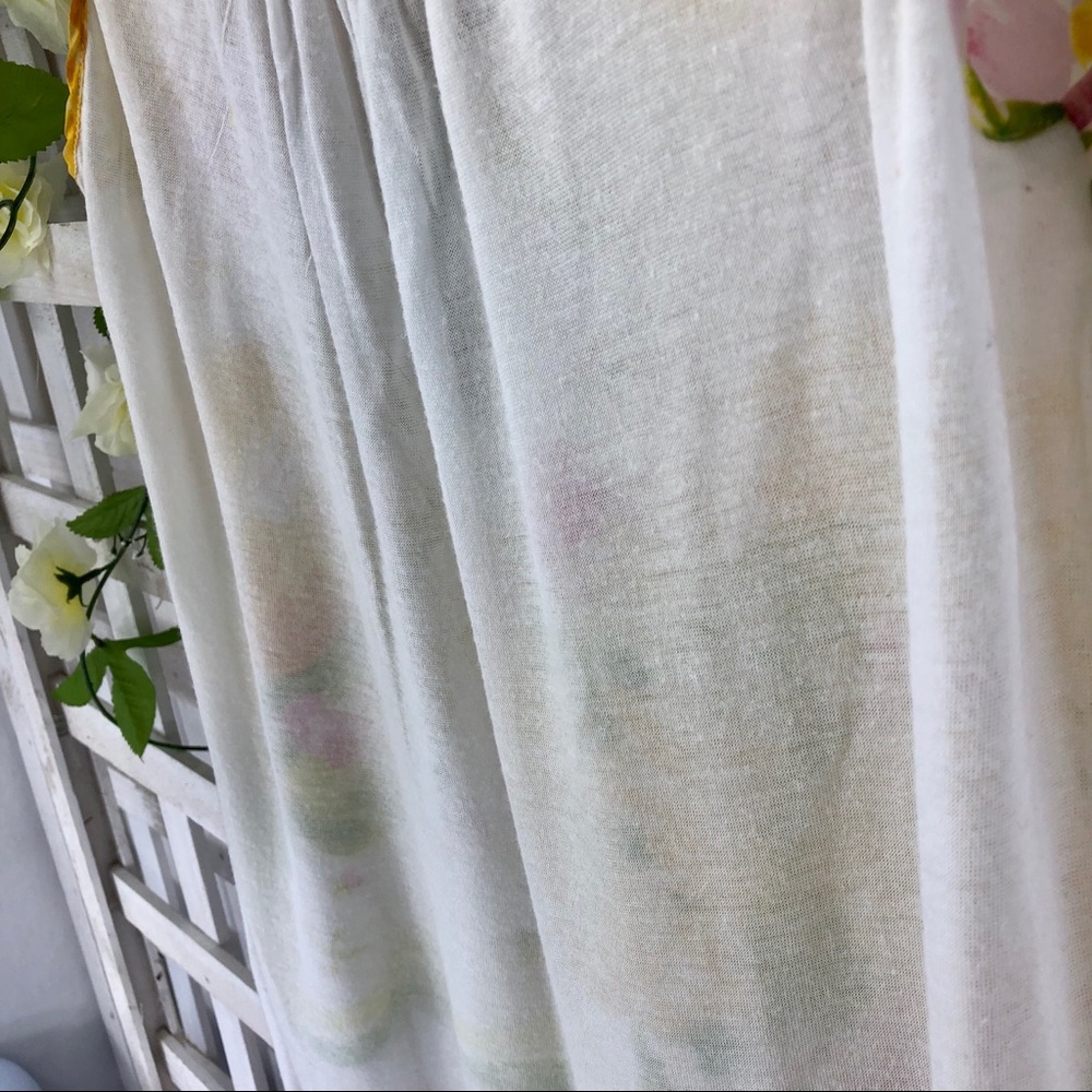 🔥Anthro Tiny Silk Blend Top tank Sz XS floral lac - Picture 7 of 8